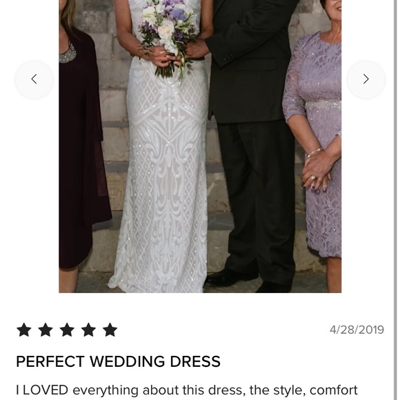 Lulu's White sequin Strapless Olivia Dress - Picture 8 of 15